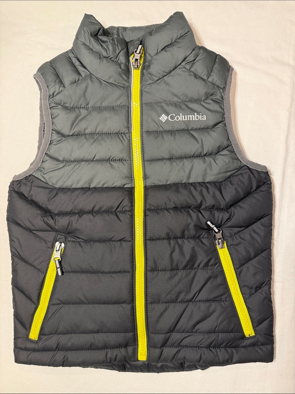 Kids Columbia Sleeveless Puffer Vest Gray Size XXS 4/5